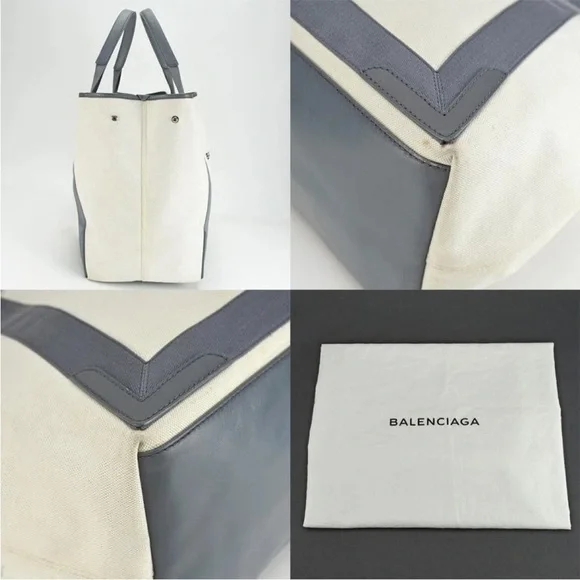 Balenciaga Paris White and Gray Women's Bag - Picture 8 of 10